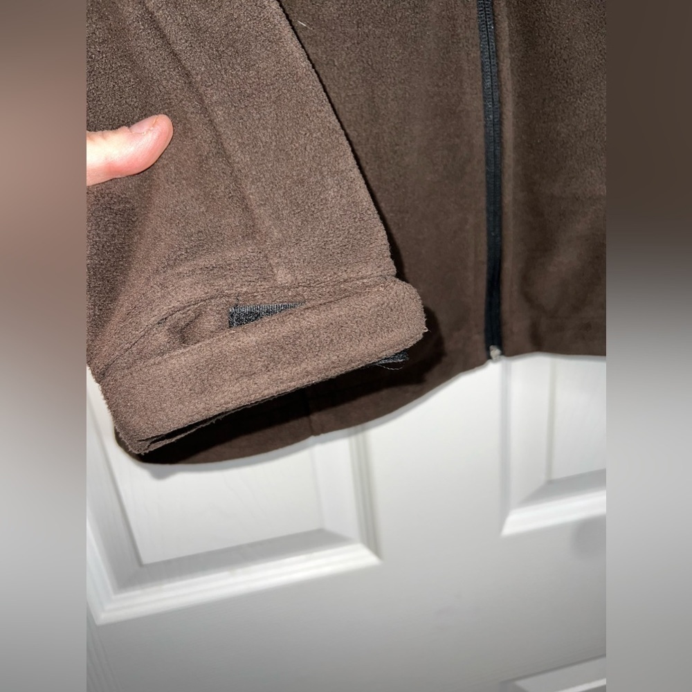 River's End Women's Small Brown Fleece Jacket Outerwear Full Zip Sweater Top S - Picture 9 of 14